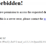 Apache Access Forbidden